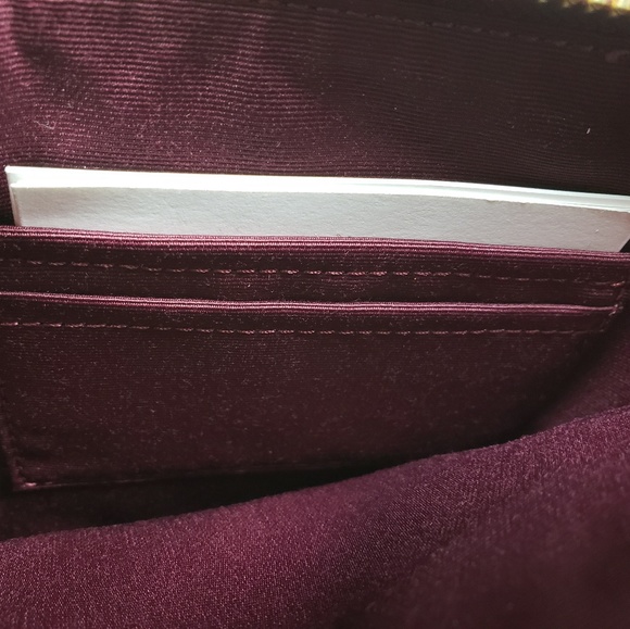 Coach Burgundy Sherry Clutch Wallet - Picture 7 of 7
